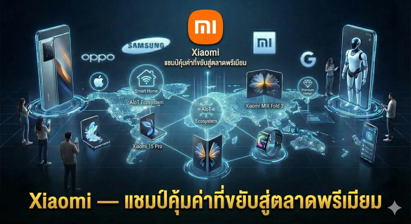 Xiaomi — แชมป์คุ้มค่าที่ขยับสู่ตลาดพรีเมียม
